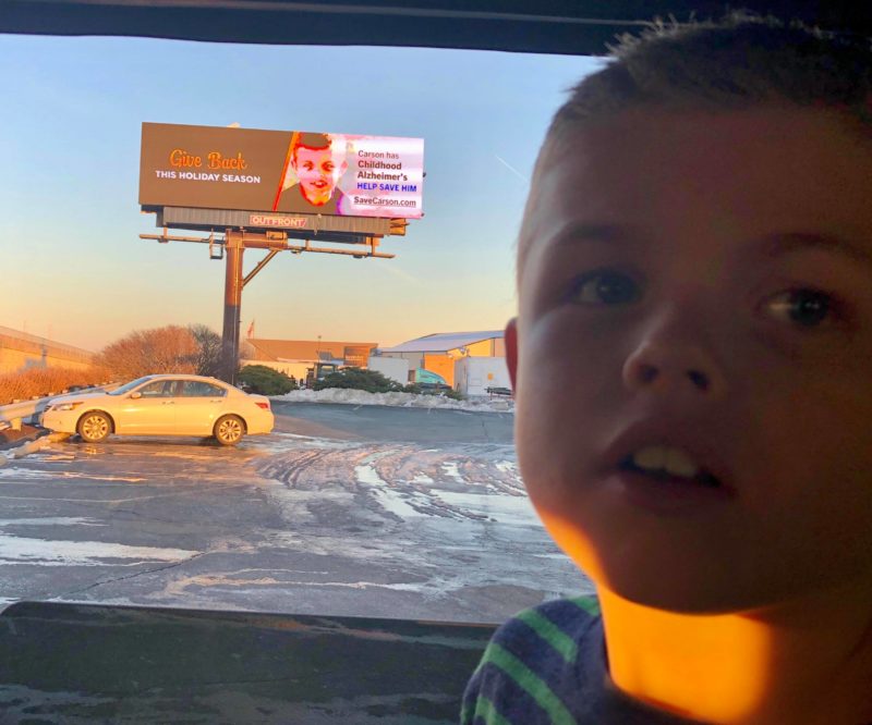 Billboard in St. Louis, MO, featuring Carson Burroughs