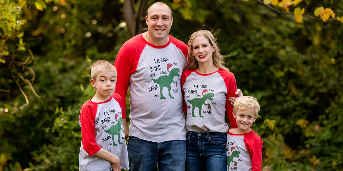 FamilyFriday-Declan-WebHeader Solomon Pearson and his family, living with Sanfilippo Syndrome