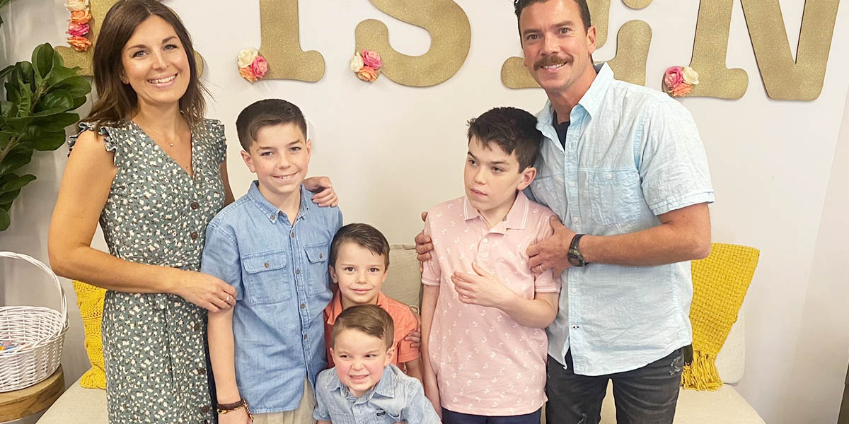 FamilyFriday-Liam-Oliver-WebHeader Solomon Pearson and his family, living with Sanfilippo Syndrome